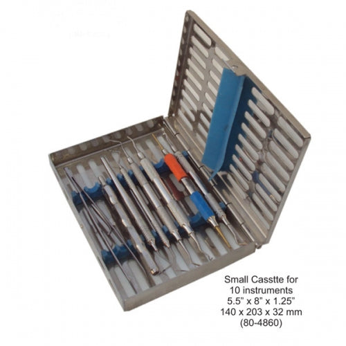 Dental Instruments Cassette Medium for 10 Instruments 5.5†x 8†x 1.25†image 0