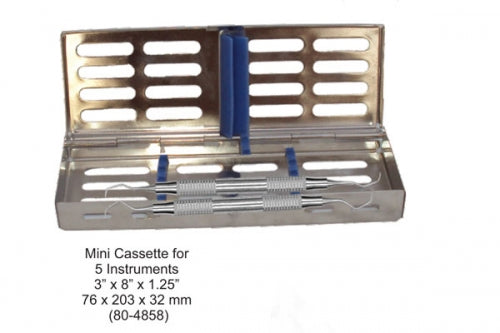 Dental Instruments Cassette Small for 5 Instruments 3†x 8†x 1.25†image 0