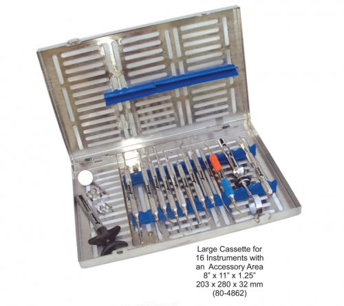 Dental Instruments Cassette Large for 16 Instruments 8†x 11†x 1.25†image 0
