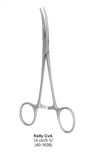 Dental Hemostat Kelly Cvd 14 cm image 0