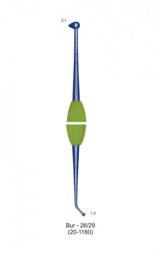 Blue Titanium Coated Burnisher Bur-26/29 image 0