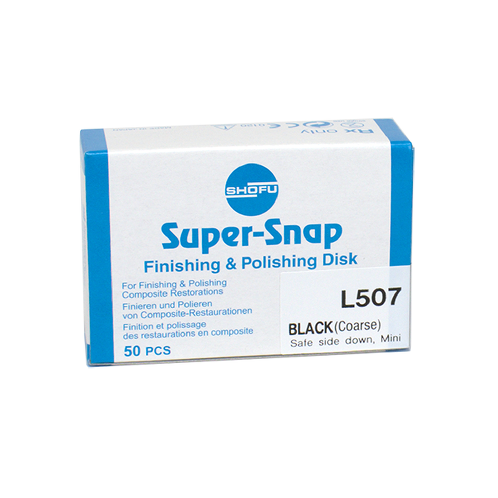 Super Snap Disks L507, Contouring (Coarse), Mini Black 50/Pk image 0