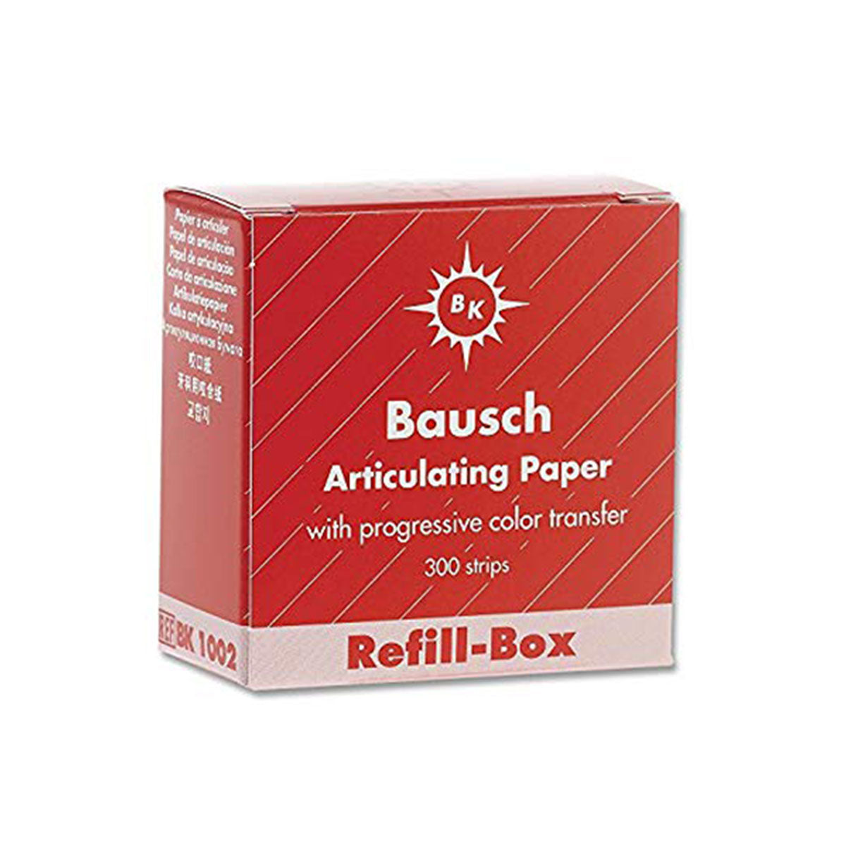 Bausch .008" (200 microns) Red Articulating Paper Strips, REFILL, 300/Box image 0