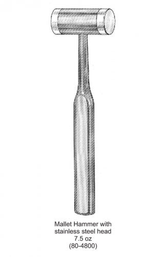 Mallet Hammer with Head 7.5 oz image 0