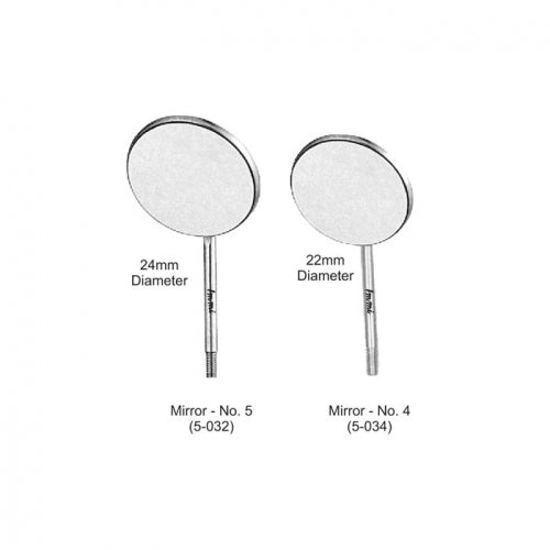 Front Surface Single Sided Dental Mirror Simple Stem image 0