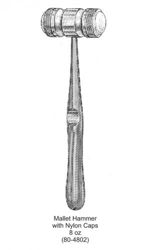 Mallet Hammer with Nylon Caps 8 oz image 0
