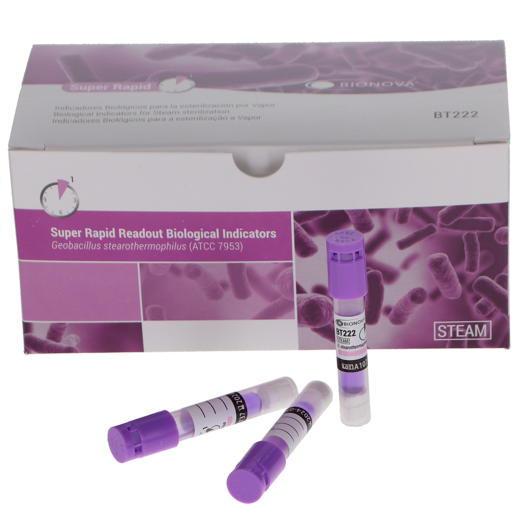 Biological Indicators, Super Rapid, 1hr 50/Box, BT222 image 0