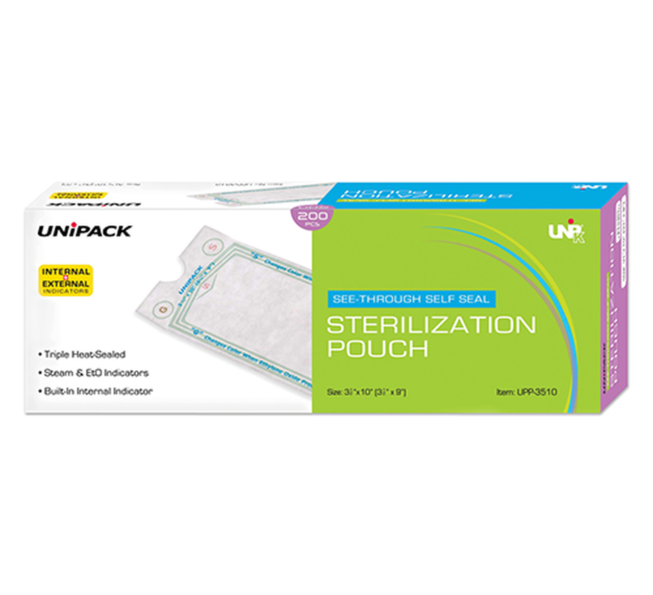 Sterilization Pouches. Class 4 - 3-1/2" X 10" (200/bag) image 0