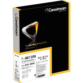 T-MAT G/RA Dental Film - Cephalometric, TMG-1, 8" x 10", 50/Pkg image 0