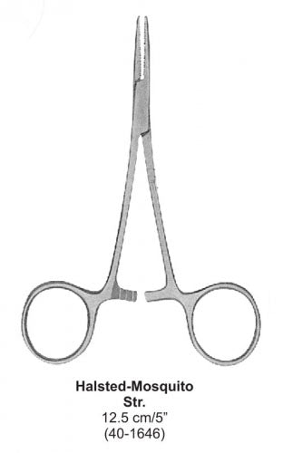 Dental Hemostat Mosquito Str 12.5 cm image 0