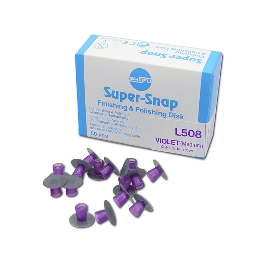 Super Snap Disks L508, Finishing (Medium), Safe Side Down, Regular violet 50/Pk image 0
