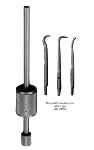 Dental Crown Remover Manual Crown Remover with 3 tips image 0
