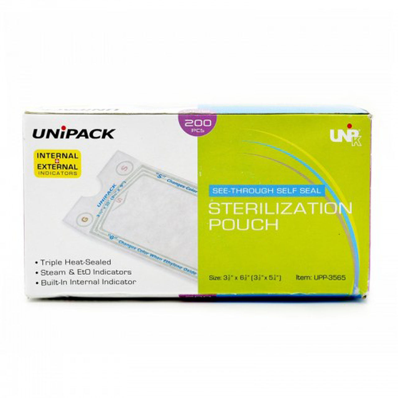 Sterilization Pouches. Class 4 - 3-1/2" X 6-1/2" (200/bag) image 0