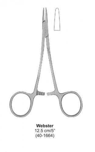 Dental Needle Holder Webster 12.5 cm image 0