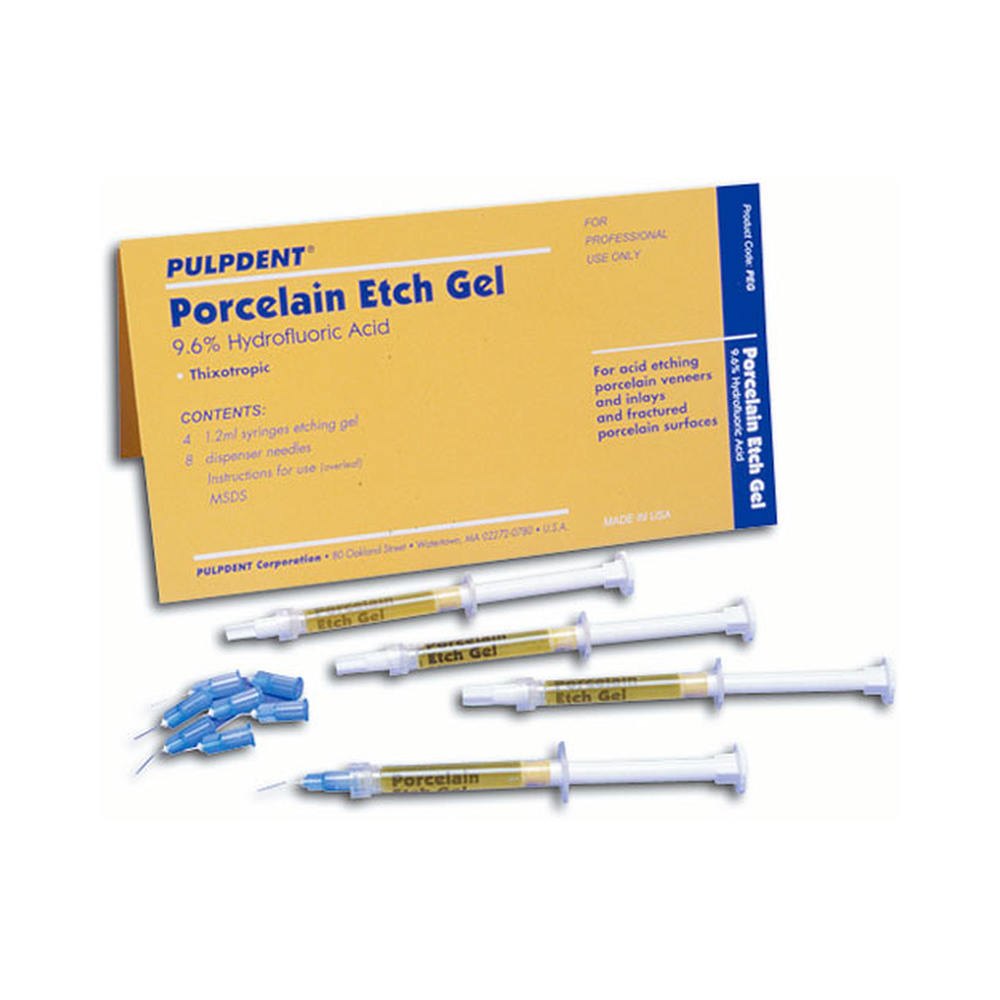 Porcelain Etch Gel Syringe Kit 4 x 1.2ml image 0