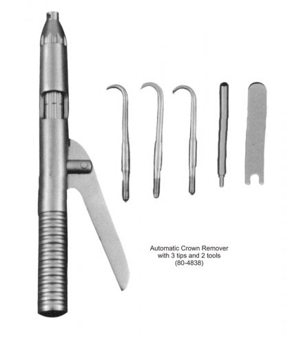 Dental Crown Remover Automatic Crown Remover with 3 tips and 3 tools image 0