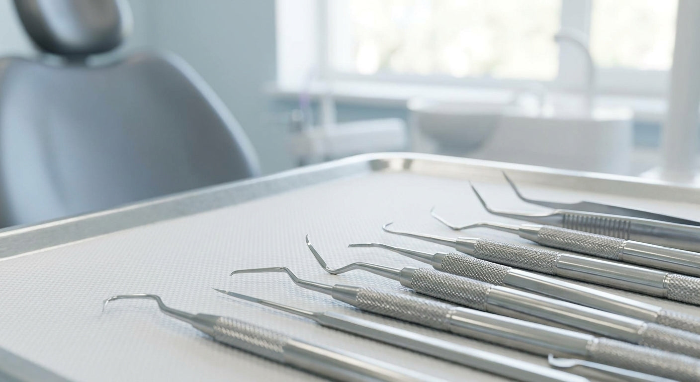 Dental curettes for scaling and root planing