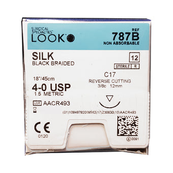 Sutures 4/0 Silk 787B image 0