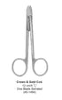 Dental Scissor Crown &amp; Gold Cvd One Blade Serrated 12 cm image 0