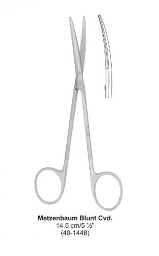 Dental Scissor Metzenbaum Blunt Cvd 14.5 cm image 0