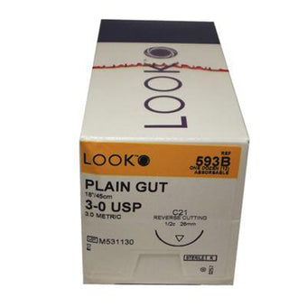 Sutures 593B 3-0 Plain Gut image 0