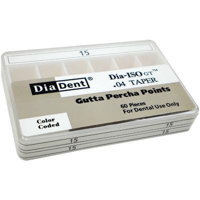 Dia-ISO GT Gutta Percha Points  0.04 Taper, Slide Package 60/Box