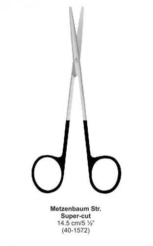Dental Scissor Super-cut Metzenbaum Str 14.5 cm image 0