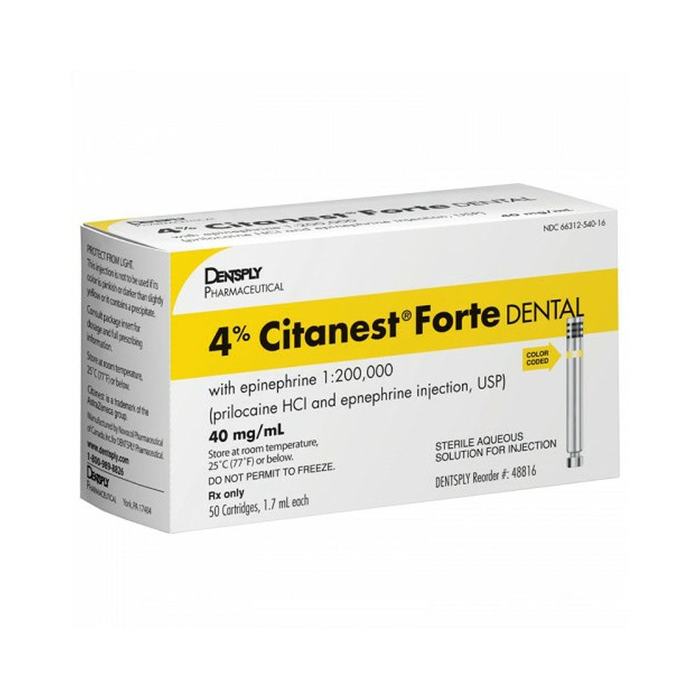 Citanest Forte 4% with epinephrine 1:200,000, 50/Pk image 0