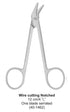 Dental Scissor Wire Cutting Notched One blade serrated 12 cm image 0