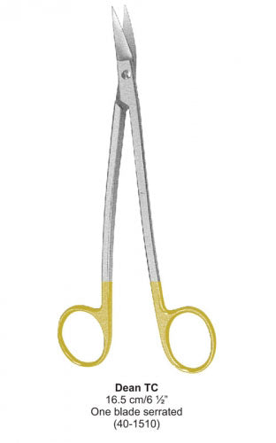 Dental Scissor with TC Tip Dean TC 16.5 cm image 0