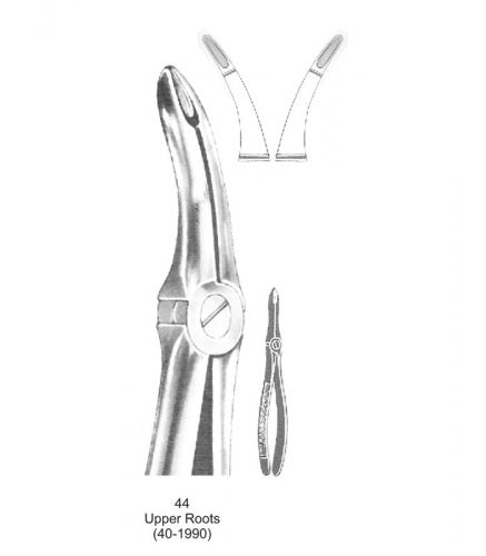 Dental Tooth Extraction Forceps European Type 44 Upper Roots image 0