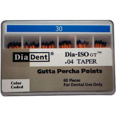 Dia-ISO GT Gutta Percha Points  0.04 Taper, Slide Package 60/Box