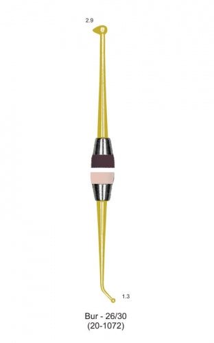 Soft Grip Gold Titanium Coated Burnisher Bur-26/30 image 0