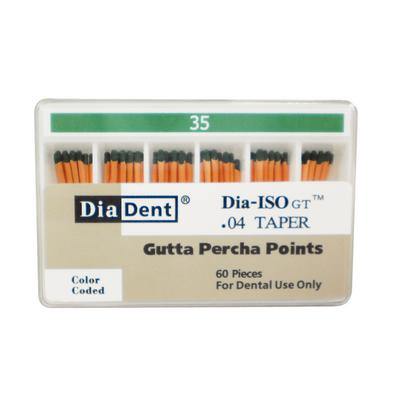 Dia-ISO GT Gutta Percha Points  0.04 Taper, Slide Package 60/Box