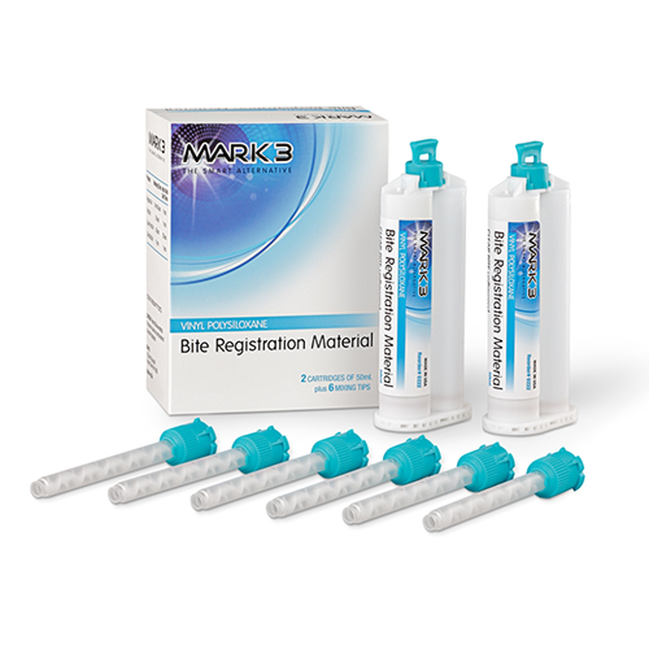 Bite Registration 2 x 50ml Cartridge +6 Mixing Tips image 0
