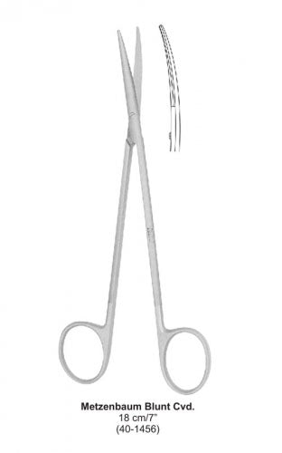 Dental Scissor Metzenbaum Blunt Cvd 18 cm image 0