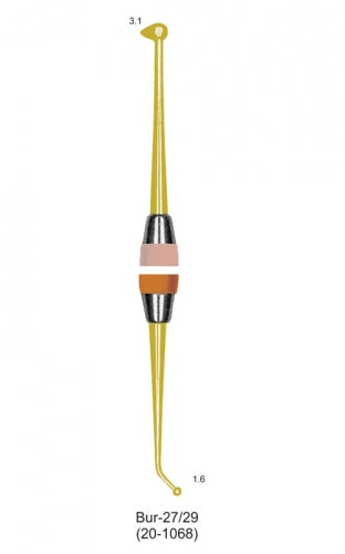 Soft Grip Gold Titanium Coated Burnisher Bur-27/29 image 0