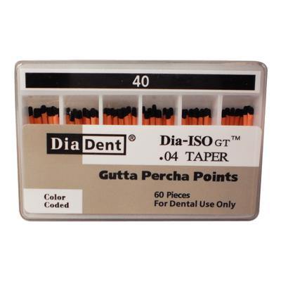 Dia-ISO GT Gutta Percha Points  0.04 Taper, Slide Package 60/Box