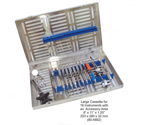 Dental Instruments Cassette Large for 16 Instruments 8Ã¢â‚¬Â x 11Ã¢â‚¬Â x 1.25Ã¢â‚¬Â image 0