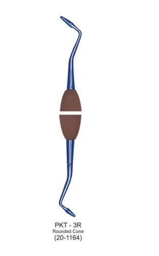 Blue Titanium Coated Burnisher PKT-3R Rounded Cone image 0