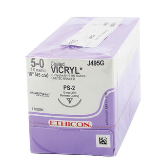 Suture Vicryl Undyed Ps-2 5-0 18" 12/B J495G image 0