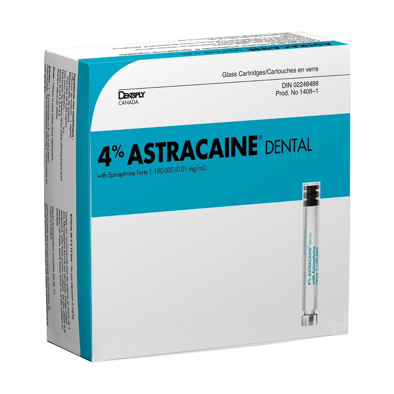 Astracaine 4% Forte 1:100:000, 100/Box image 0