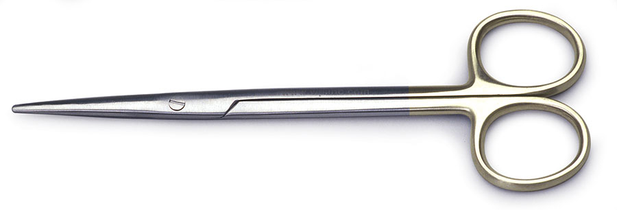 Dental Scissor with Carbide Tip Metzenbaum Blunt Straight 18 cm