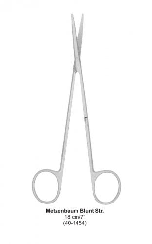 Dental Scissor Metzenbaum Blunt Str 18 cm image 0