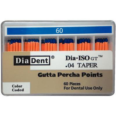 Dia-ISO GT Gutta Percha Points  0.04 Taper, Slide Package 60/Box