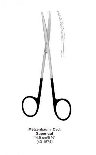 Dental Scissor Super-cut Metzenbaum Cvd 14.5 cm image 0