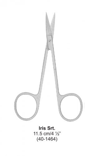 Dental Scissor Iris Str 11.5 cm image 0