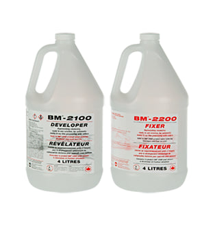 BM-2000 Fixer & Developer. 2 x 4 L Fixer + 2 x 4 L Developer image 0