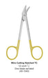 Dental Scissor with TC Tip Wire Cutting Notched One Blade Serrated 12 cm image 0