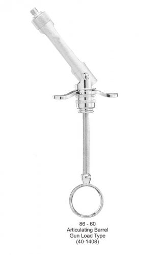 Aspirating Syringe Articulating Barrel Gun Load Type 86-60 image 0